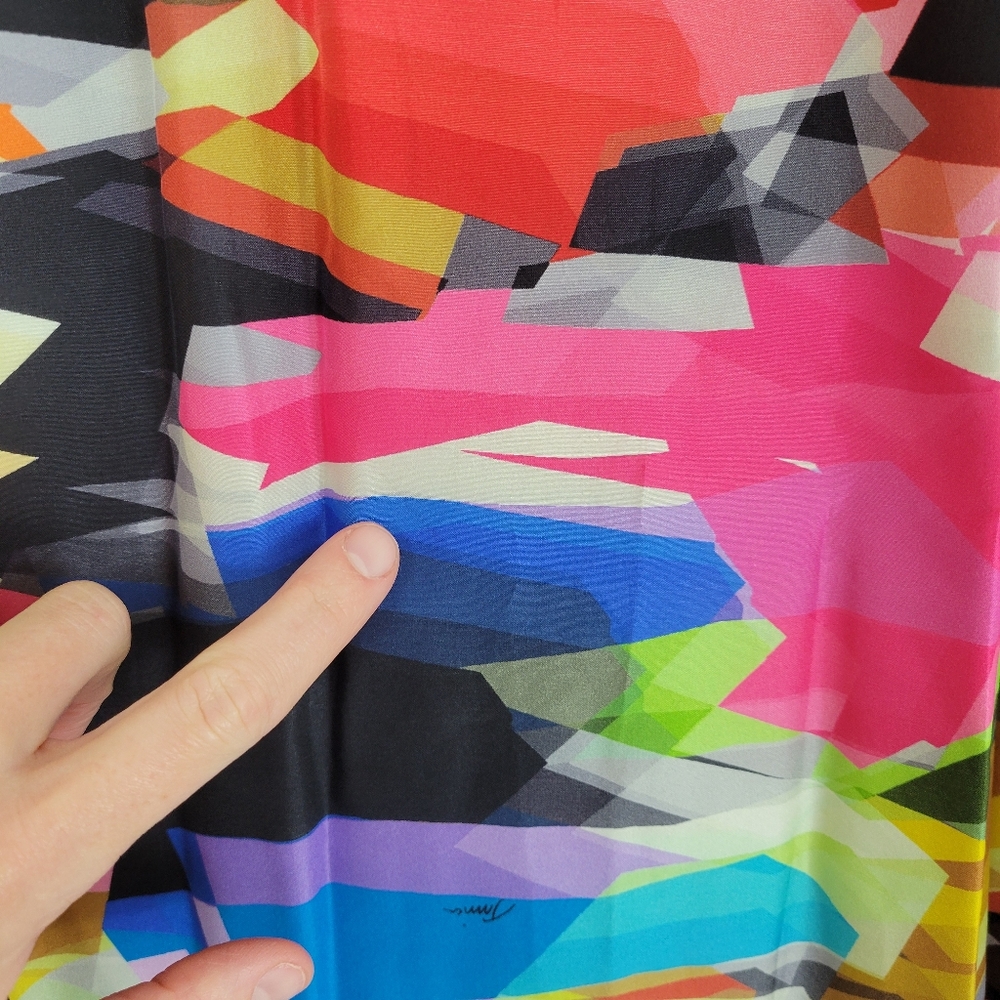 Trina Turk Multi Silk Printed Halter Neck Dress - Picture 11 of 13